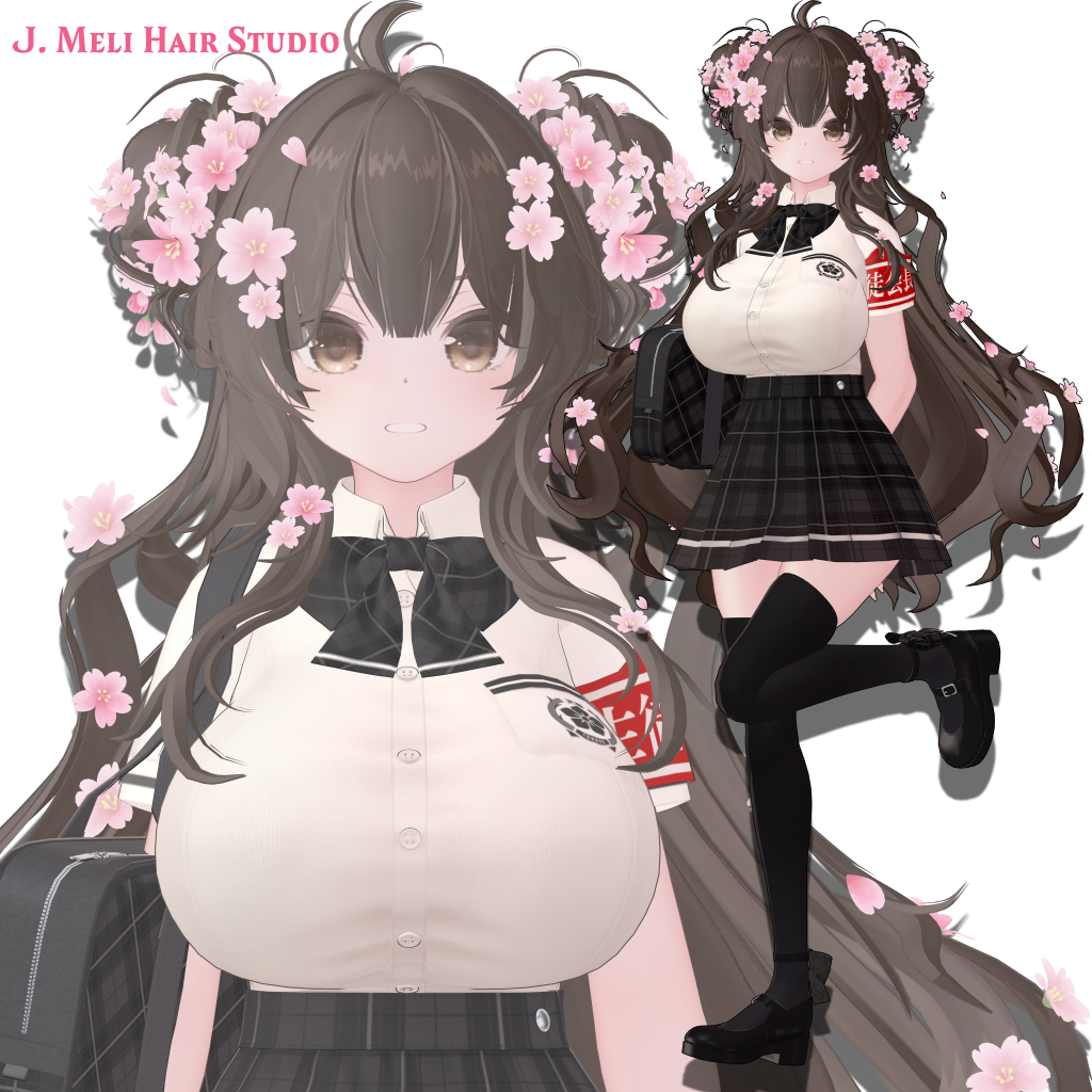[21Avatars]Cherry Blossom_TwinBunHair