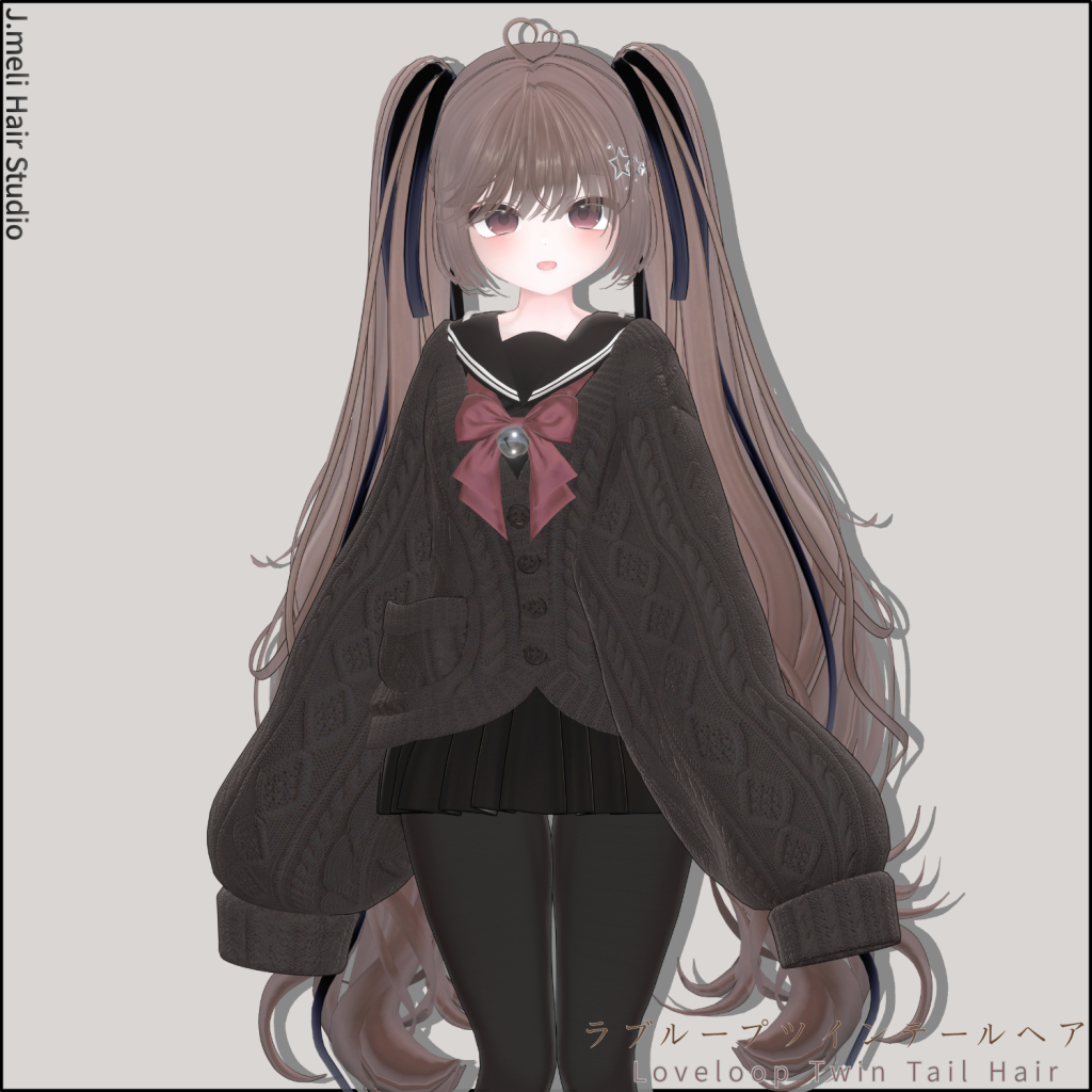 [21Avatars]Loveloop Twin Tail Hair / ラブループツインテールヘア