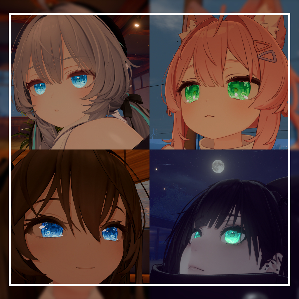 【36アバター対応】海中の泡沫【EYEテクスチャ/５種類+薄色５種類】