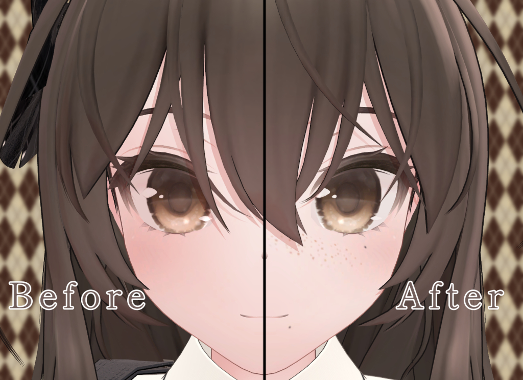 【37アバター対応】そばかす＆ほくろ２種Texture